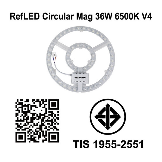 SYLVANIA แผงไฟเพดานกลม 
LED Mag 36W 6500K V4 กำลัง 36W DL