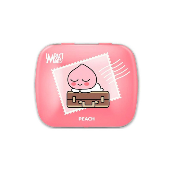 อิมแพ็คมินต์ ลูกอมซูกาฟรีพีชมินกาเกาตลับ 15 กรัม (แพ็ก 6 ชิ้น)