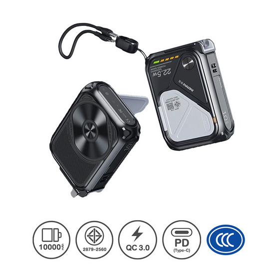 Power Bank Wireless 10000 mAh รุ่น RPP-116