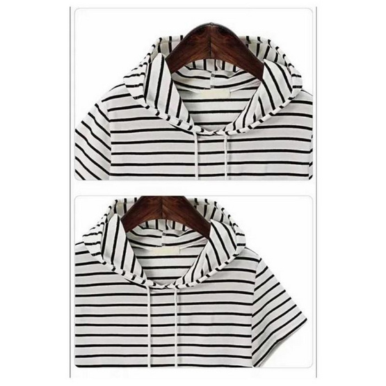 Forever25 เสื้อผ้าชุดเดรสคอตตอนลายทาง