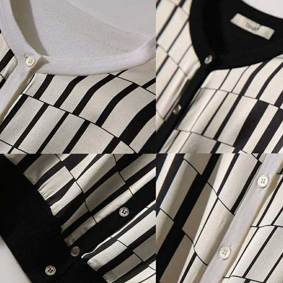 Forever25 เสื้อไหมพรมลายตารางแขนยาว