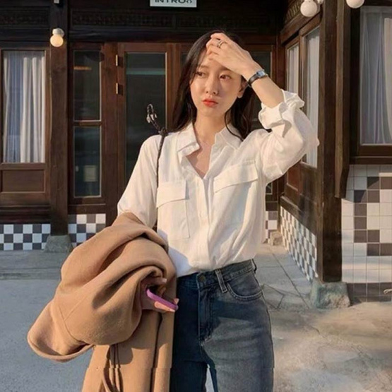 Forever25 เสื้อเชิ้ตแขนยาว