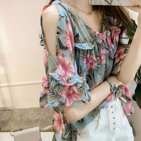 Forever25 เสื้อผ้าชีฟองพิมพ์ลายดอก