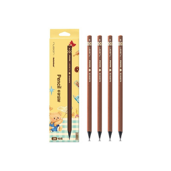 Deli ดินสอไม้ 2B Butterbear กล่อง 10 แท่ง