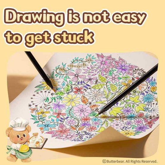 Deli ดินสอสีไม้ Butterbear กล่อง 12 แท่ง