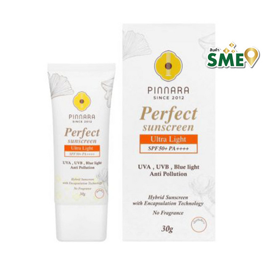 Pinnara ครีมกันแดด Perfect Sunscreen Ultra Light 30 กรัม