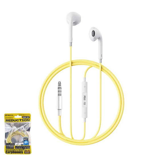 Remax หูฟังสาย Earbuds AUX 3.5 RM-10