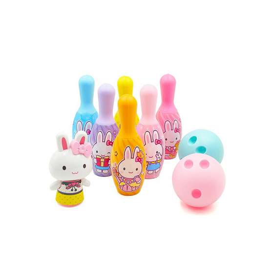 BMT ชุดของเล่นโบว์ลิ่ง พิ้งค์แรบบิท