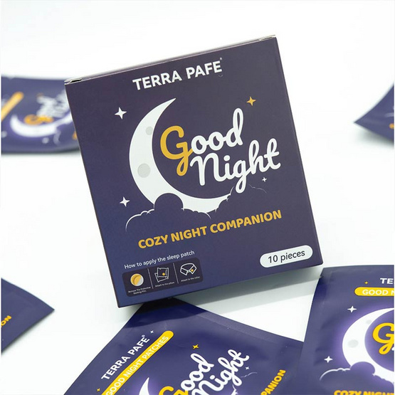 TERRA PAFE แผ่นแปะกลิ่นอโรม่า GOOD NIGHT PATCHES 5 ซอง (10 ชิ้น)