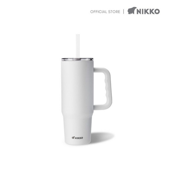 Nikko แก้วเก็บความเย็นหูจับพร้อมหลอด 0.9 ลิตร
