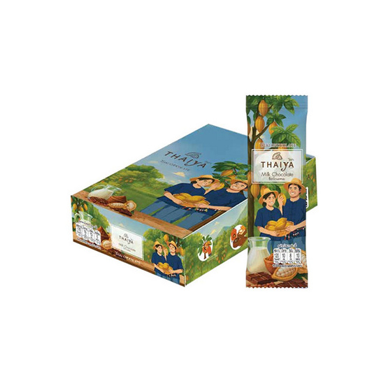 ไธยา ช็อกโกแลตนมบาร์ 20 กรัม (แพ็ก 8 ชิ้น)