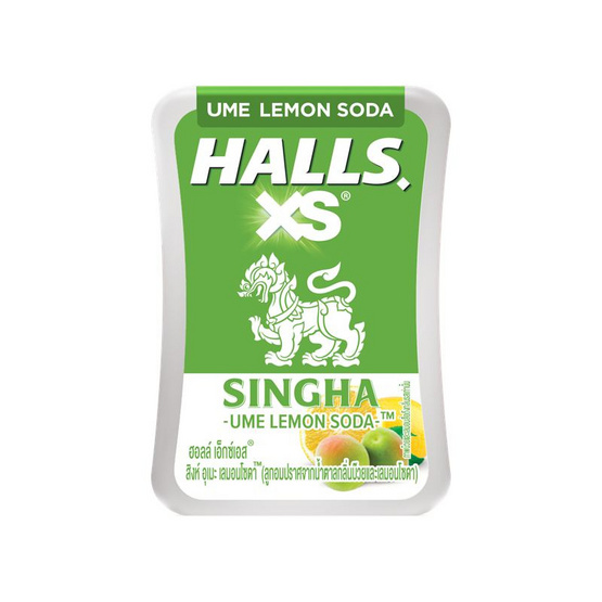 ฮอลล์ เอ็กซ์เอส ลูกอมสิงห์อุเมะเลมอนโซดา 12 กรัม (แพ็ก 12 ชิ้น)