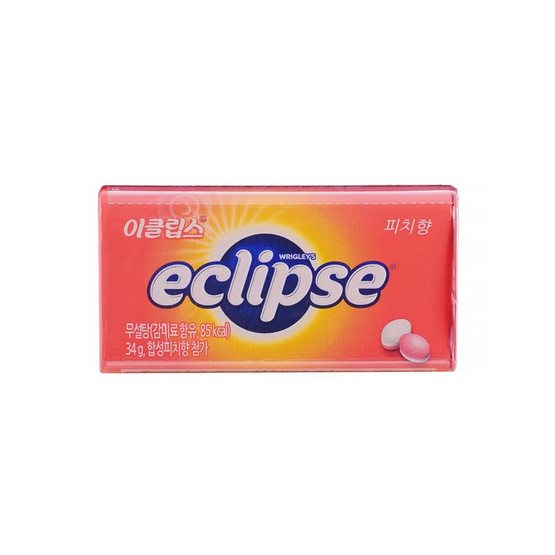 ริกลี่ย์อีคลิปส์ ลูกอมปราศจากน้ำตาล รสพีช 34 กรัม (แพ็ก 8 ชิ้น)
