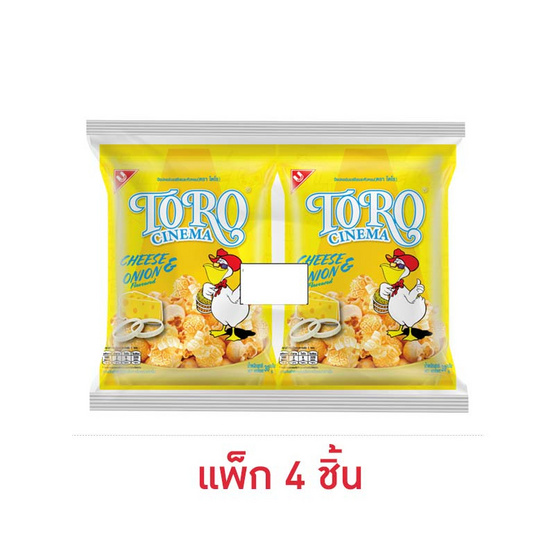 โตโร ข้าวโพดรสชีสและหัวหอม 30 กรัม (แพ็ก 4 ชิ้น)