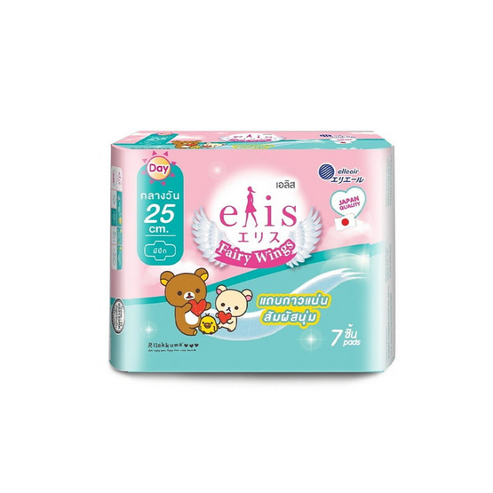 เอลิส ผ้าอนามัยแฟรี่วิงส์ 25 ซม. ห่อละ 7 ชิ้น (แพ็ก 6 ห่อ)