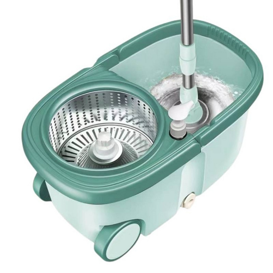 TS Modern Living ถังปั่นสเเตนเลสไซส์ใหญ่+ผ้าม็อบ 4 ผืน