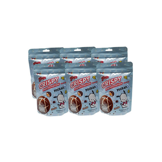 จอยย์ คริสปี้ช็อคโกแลตมาร์ชเมลโลฟรีซดรายโปเชโกะ 26 กรัม (แพ็ก 6 ชิ้น)