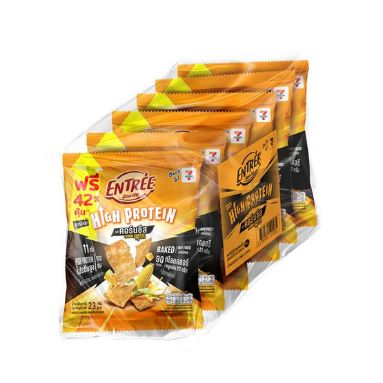 อองเทร่ พอร์กชิปส์ รสคอร์นชีส 23 กรัม (แพ็ก 6 ชิ้น)