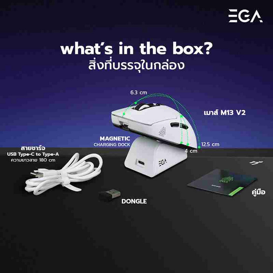 EGA เมาส์ไร้สาย รุ่น M13V2