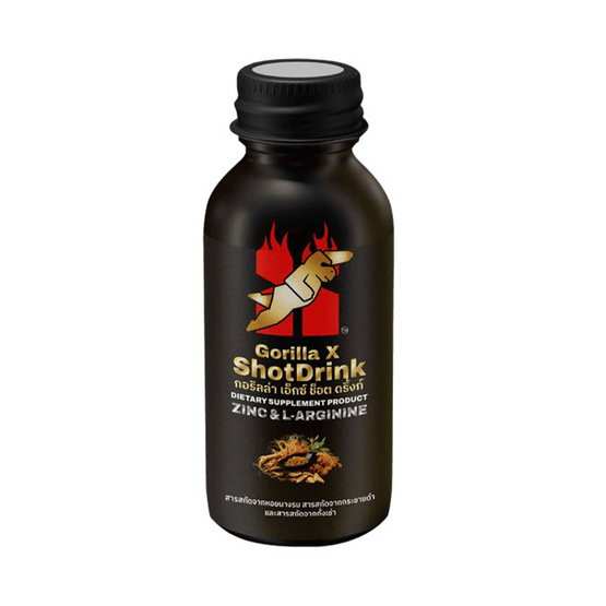 Gorilla X Shot Drink ผลิตภัณฑ์เสริมอาหาร 50 มล. ขนาดบรรจุ 6 ขวด