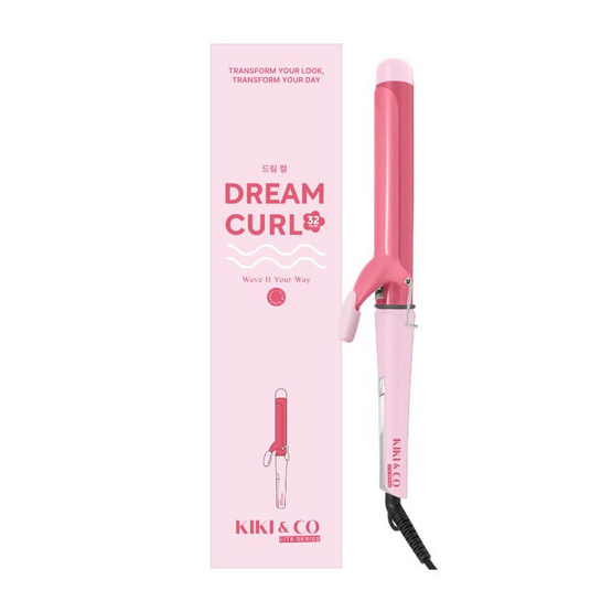 KIKI&CO เครื่องม้วนผมแกน 32MM Dream Curl รุ่น KL-278 Pink