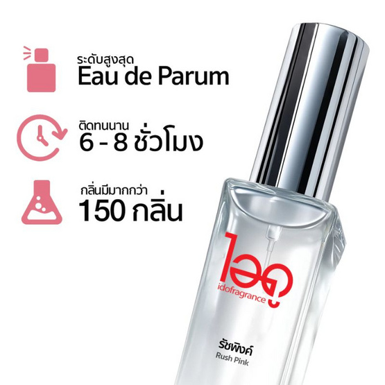 IDO FRAGRANCE น้ำหอม EAU DE PERFUME 30 ml กลิ่น RUSH PINK