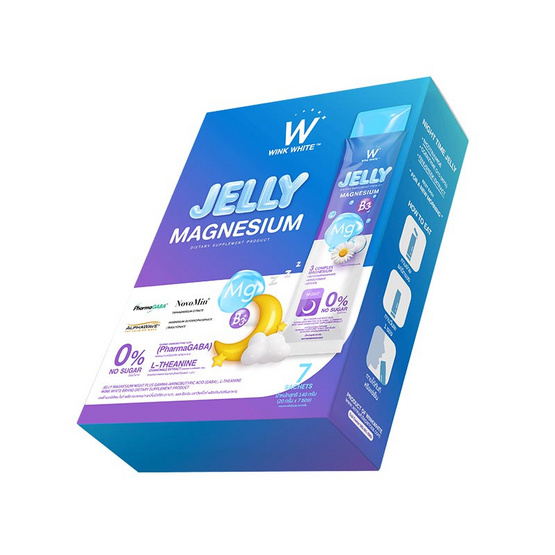 Jelly Magnesium Night Plus Wink white 1 กล่อง บรรจุ 7 ซอง
