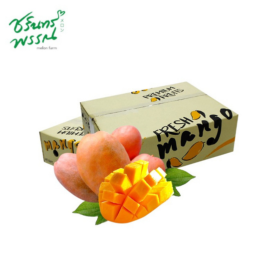 ไร่ชรินทร์พรรณ มะม่วงแดงจักรพรรดิ์พรีเมียม (ยู่เหวิน) กล่อง 2 กก.