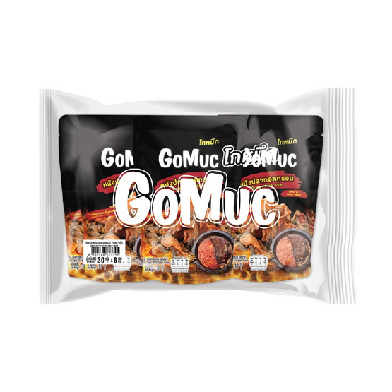 โกหมึก หนังปลาทอดกรอบรสหม่าล่า 30 กรัม (แพ็ก 6 ชิ้น)