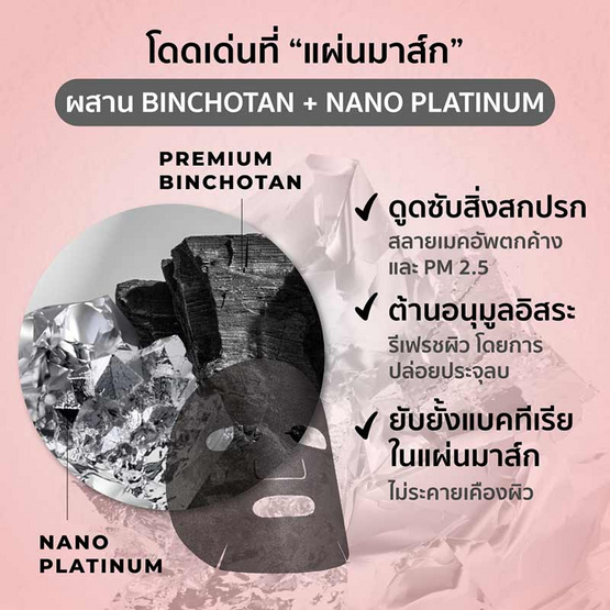 Her Hyness มาส์กดำ Instant Calm Anti Acne Black Mask 25 มล