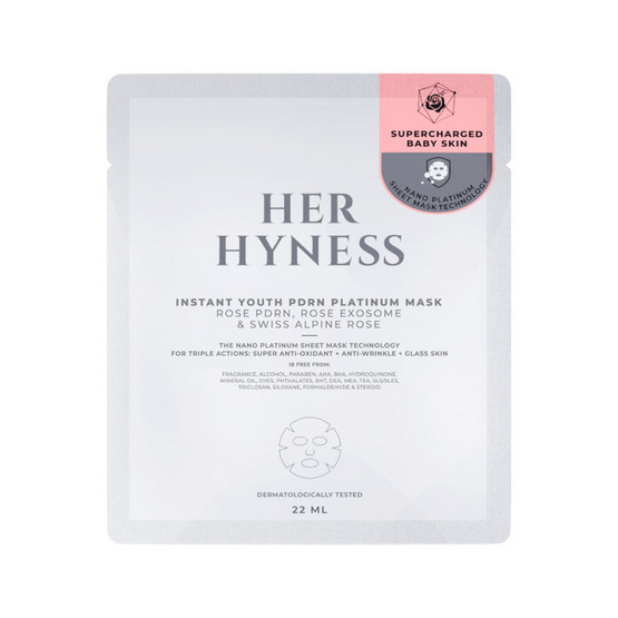 Her Hyness มาส์กหน้า Instant Youth PDRN Platinum Mask 22 มล