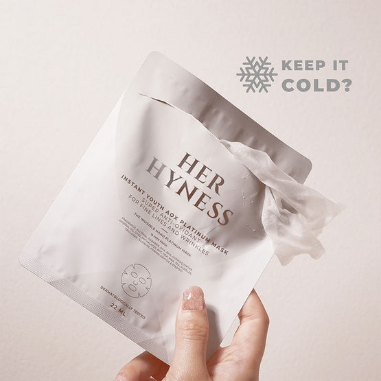 Her Hyness มาส์กหน้า Instant Youth AOX Platinum Mask 22ml (7แผ่น)