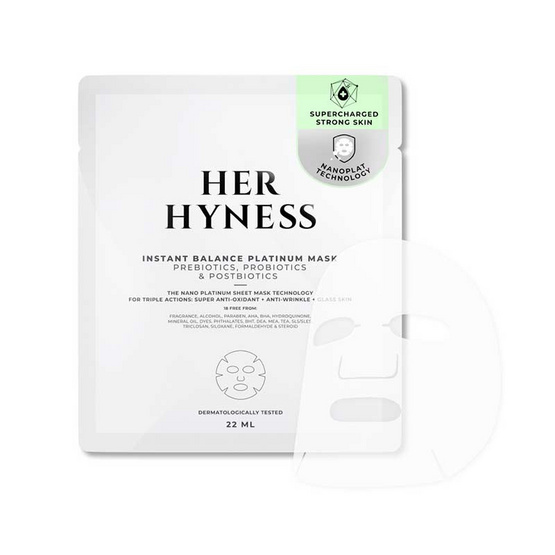 Her Hyness มาส์กหน้า Instant Balance Platinum Mask 22มล (7แผ่น)