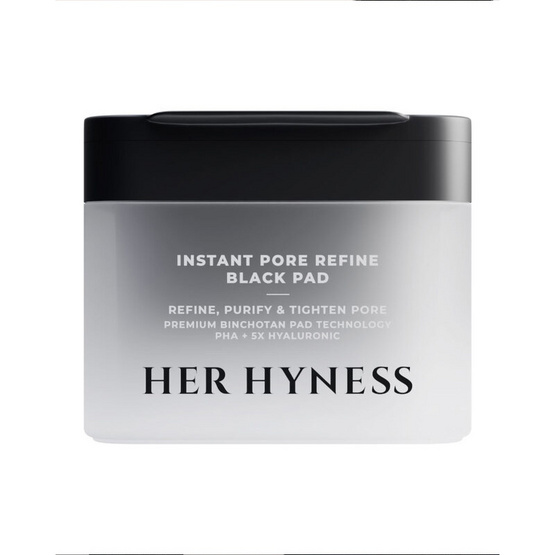 Her Hyness โทนเนอร์แพด Instant Pore Refine Black Pad 135มล (80แผ่น)