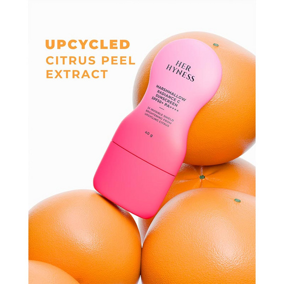 Her Hyness กันแดด Marshmallow Radiance C Sunscreen SPF50+ PA++++ 40กรัม