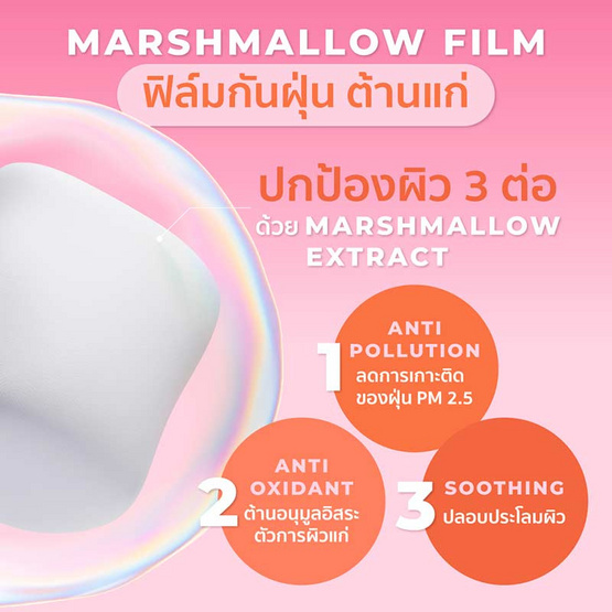 Her Hyness กันแดด Marshmallow Radiance C Sunscreen SPF50+ PA++++ 40กรัม