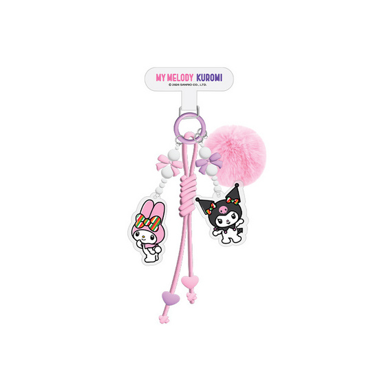 ที่ห้อยอเนกประสงค์ My Melody & Kuromi สีชมพู