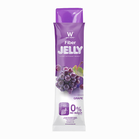W JELLY PLUS GRAPE FLAVOR DIETARY กลิ่นองุ่น บรรจุ 7 ซอง