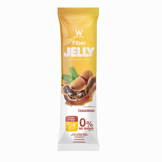 W JELLY TAMARIND FLAVOR DIETARY กลิ่นมะขาม บรรจุ 7 ซอง