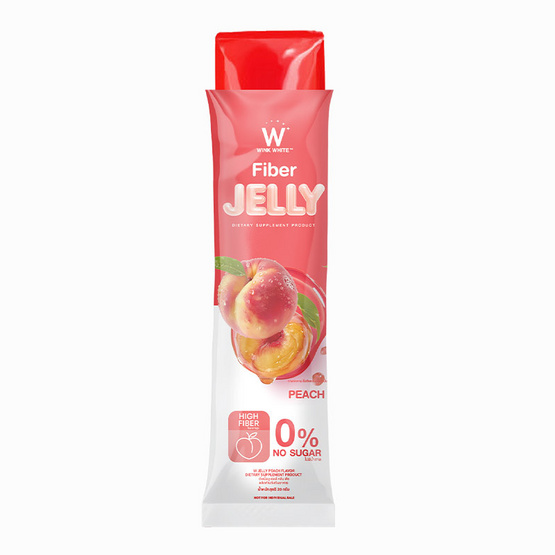 W JELLY PEACH FLAVOR DIETARY กลิ่นพีช บรรจุ 7 ซอง