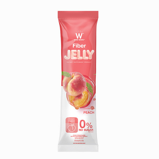W JELLY PEACH FLAVOR DIETARY กลิ่นพีช บรรจุ 7 ซอง