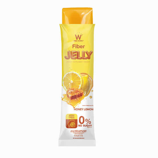 W JELLY HONEY LEMON FLAVOR DIETARY กลิ่นฮันนี่ เลม่อน บรรจุ 7 ซอง