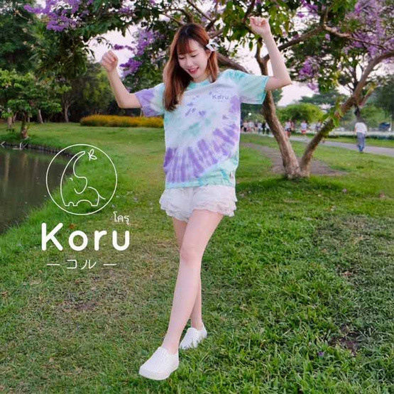 KORU เสื้อมัดย้อม สีม่วง