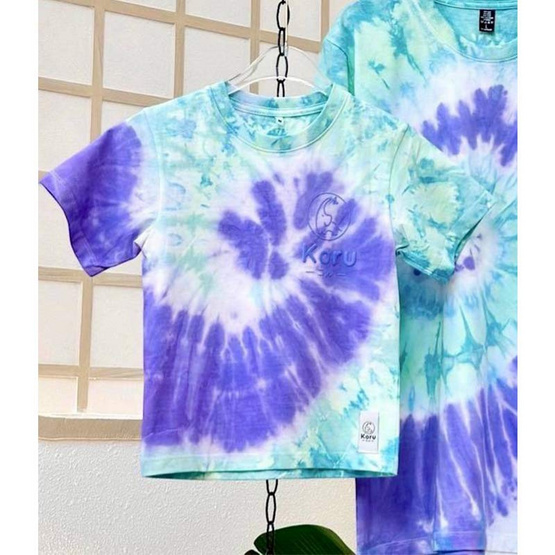 KORU เสื้อมัดย้อม เด็ก สีม่วง