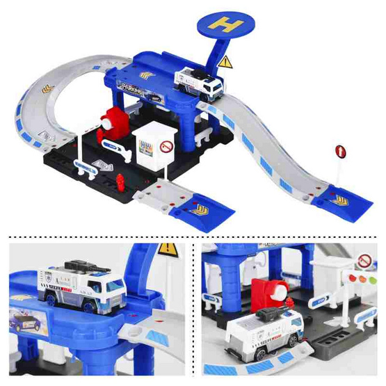 Mastery Toys สถานีลานจอดรถกู้ภัยกล่อง