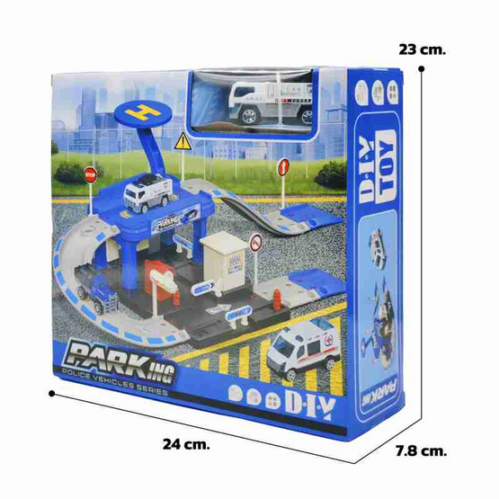 Mastery Toys สถานีลานจอดรถกู้ภัยกล่อง