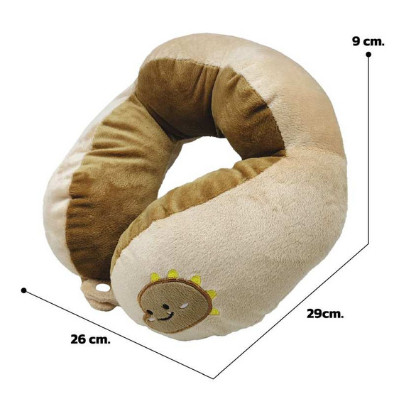 Mastery Toys หมอนรองคอ ลายปักไดโนเสาร์