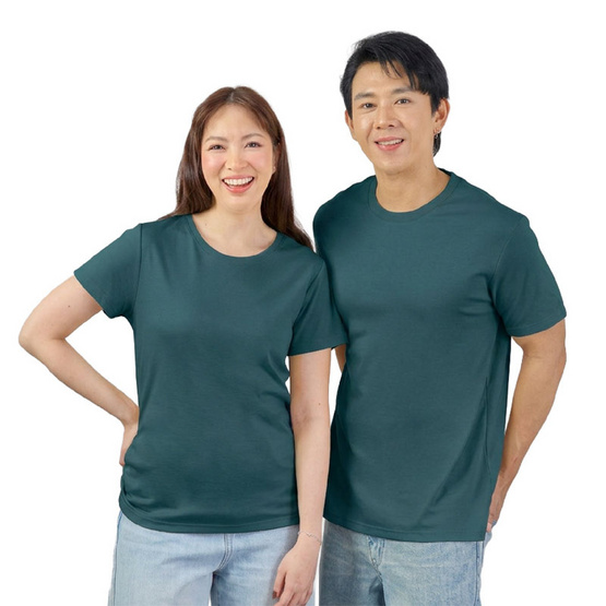 M2S Lifestyle เสื้อยืดคอกลมหญิง เขียวหัวเป็ด