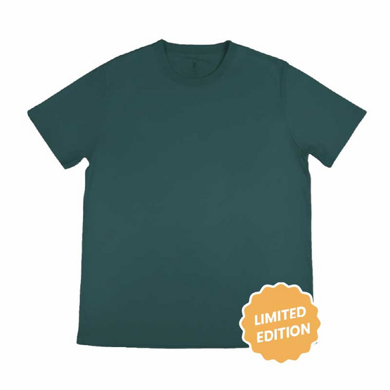 M2S Lifestyle เสื้อยืดคอกลมชาย เขียวหัวเป็ด