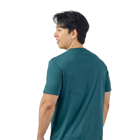 M2S Lifestyle เสื้อยืดคอกลมชาย เขียวหัวเป็ด